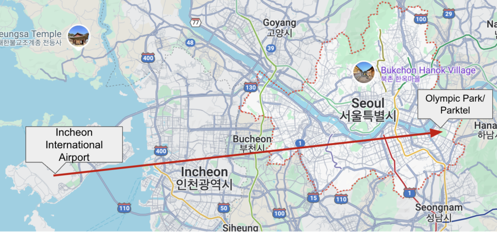 Incheon airport - olympic park
